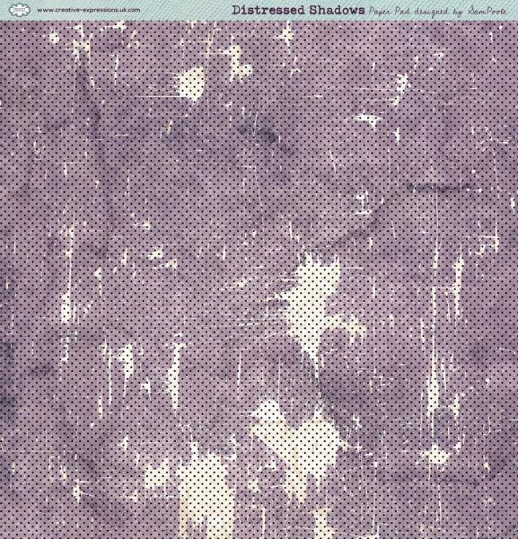 Creative Expressions - Designpapier "Distressed Shadows" Paper Pack 8x8 Inch - 24 Bogen  