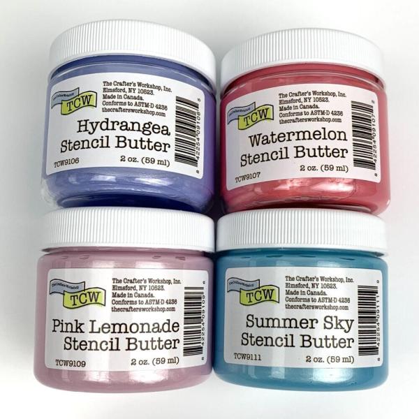 The Crafters Workshop - Modellierpaste "Blooms" Stencil Butter