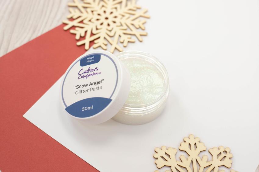 Crafters Companion - Mixed Media Glitter Paste "Snow Angel"