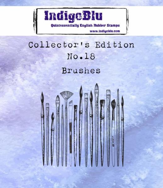 IndigoBlu - Gummistempel "Brushes" Rubber Stamp