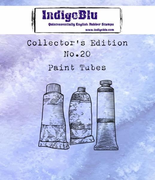 IndigoBlu - Gummistempel "Paint Tubes" Rubber Stamp