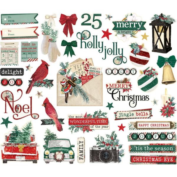 Simple Stories - Stanzteile "Vintage 'Tis The Season" Bits & Pieces 