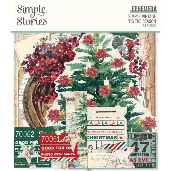 Simple Stories - Stanzteile "Simple Vintage 'Tis The Season" Die Cuts