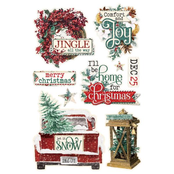 Simple Stories - Aufkleber "Vintage 'Tis The Season" Sticker Book