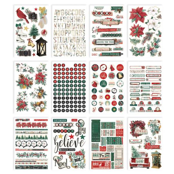 Simple Stories - Aufkleber "Vintage 'Tis The Season" Sticker Book