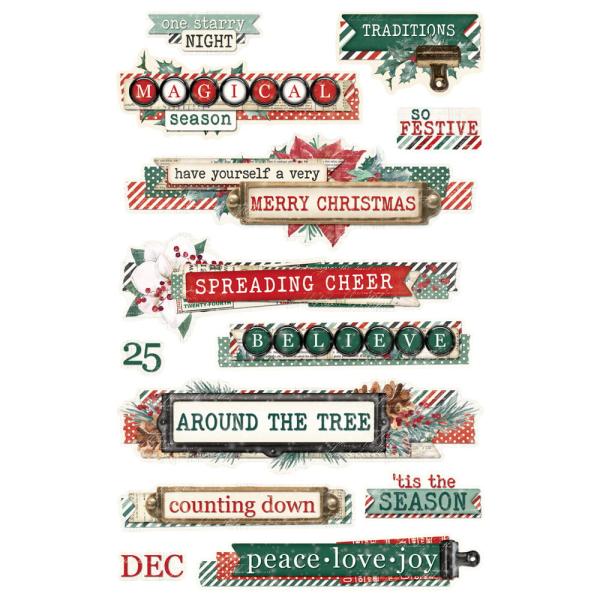 Simple Stories - Aufkleber "Vintage 'Tis The Season" Sticker Book