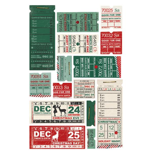 Simple Stories - Aufkleber "Vintage 'Tis The Season" Sticker Book