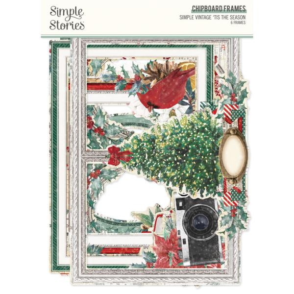 Simple Stories - Chipboard Frames "Vintage 'Tis The Season" 