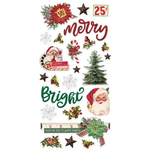 Simple Stories - Aufkleber "Simple Vintage Dear Santa" Chipboard Sticker 
