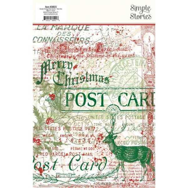 Simple Stories - Transfer Sticker "Simple Vintage Dear Santa" Rub Ons