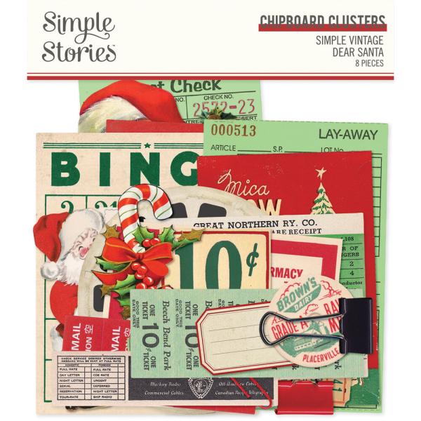 Simple Stories - Stanzteile "Simple Vintage Dear Santa" Die Cuts