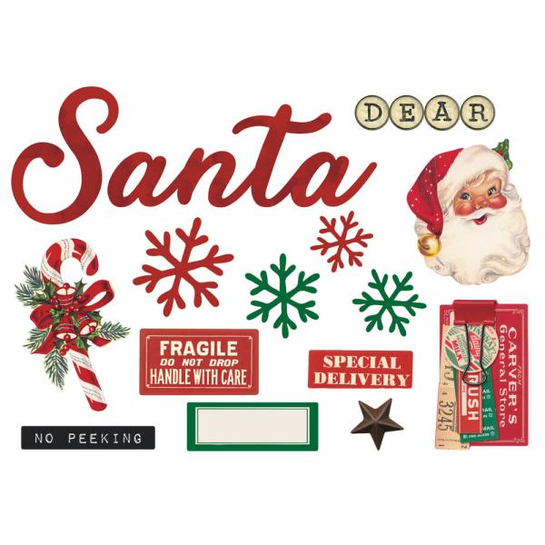 Simple Stories - Stanzteile "Simple Vintage Dear Santa" Pages Pieces