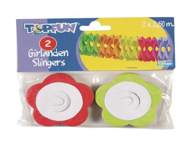Ballongirlanden, 2 Stück je 250cm lang,