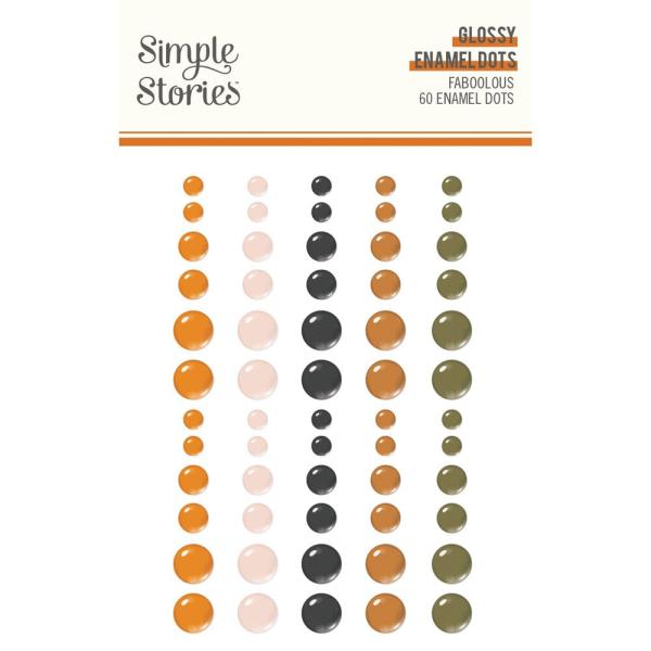 Simple Stories - Enamel Dots "Glossy" 60 Stück 