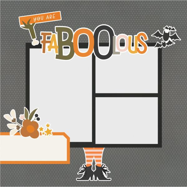 Simple Stories - Stanzteile "FaBOOlous" Pages Pieces
