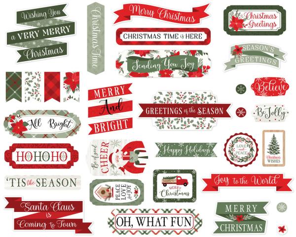 Echo Park - Stanzteile "Christmas Time" Titles & Phrases