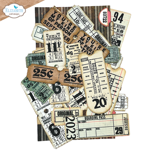 Elisabeth Craft Designs - Stempelset "Tickets" Clear Stamps