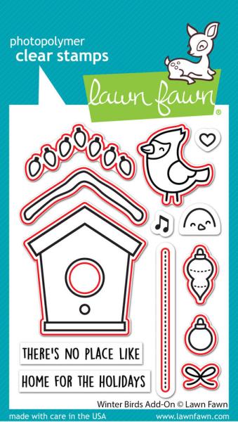 Lawn Fawn - Stanzschablone "Winter Birds" Add-on Die