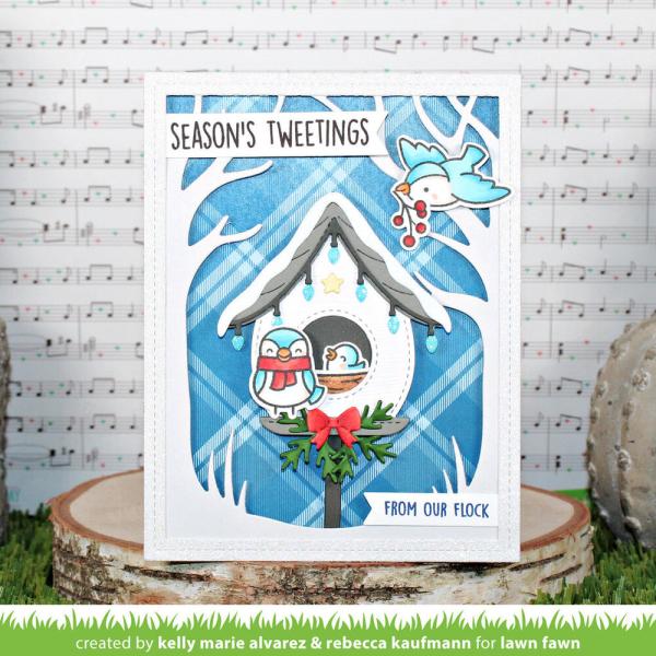 Lawn Fawn - Stanzschablone "Build-A-Birdhouse Christmas" Add-on Die