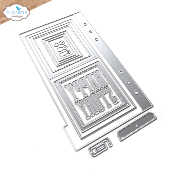 Elizabeth Craft Designs - Stanzschalone "Tab 6 w/ Turnbutton Frame" Dies