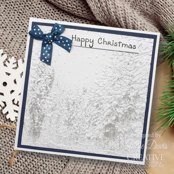 Creative Expressions - 3D Embossingfolder 5x7 Inch "Snowy Forest Glade" Prägefolder Design by Sue Wilson