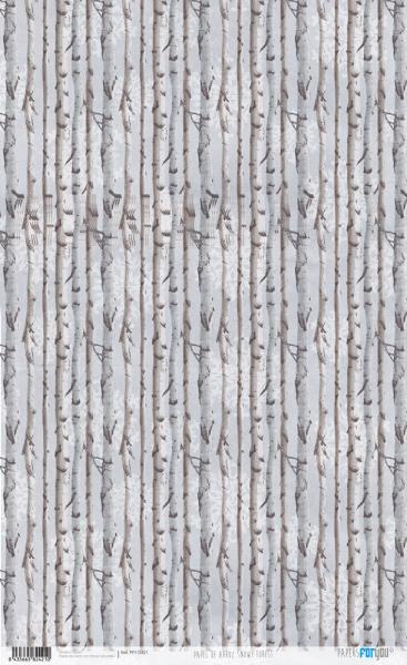 Paper For you - Decoupage Papier "Snow on the Forest II" Rice Paper Kit 54x33 cm - 4 Bogen