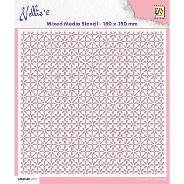 Nellie Snellen - Schablone "Stars" Mixed Media Stencil 