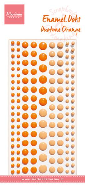 Marianne Design - Klebeperlen "Duotone Orange" Enamel Dots