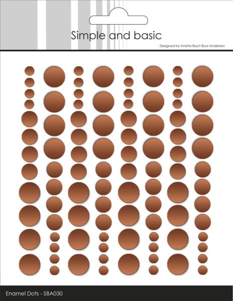 Simple and Basic - Adhesive Enamel Dots "Metallic Antique Gold Matte"
