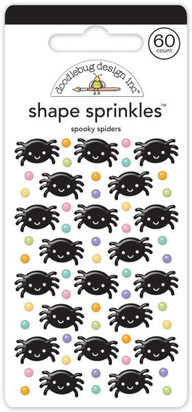 Doodlebug Design - Epoxy Sticker "Spooky Spiders" Shape Sprinkles
