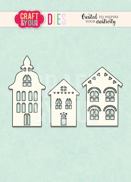 Craft & You Design - Stanzschablone "Houses" Dies