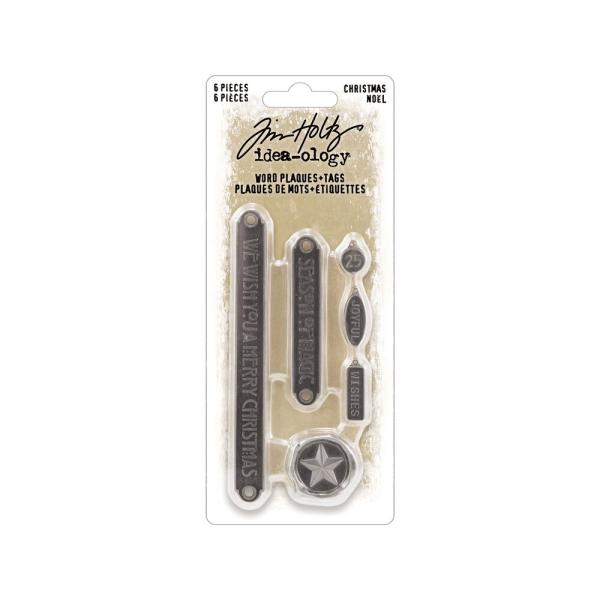 Tim Holtz - Idea Ology - Metalletiketten "Word Plaques + Tags"
