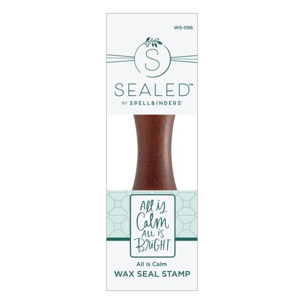 Spellbinders - Wachssiegel Stempel "All Is Calm" Waxs Seal Stamp
