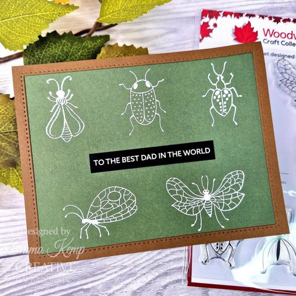 Woodware - Stempelset "Bug Doodles" Clear Stamps Design by Jane Gill