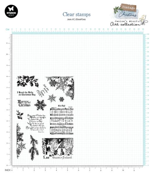 Studio Light - Stempelset "Winter Elements" Clear Stamps