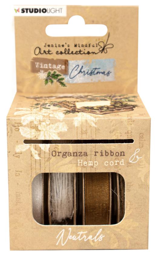 Studio Light - Organza Ribbon & Hemp Cord "Brown"