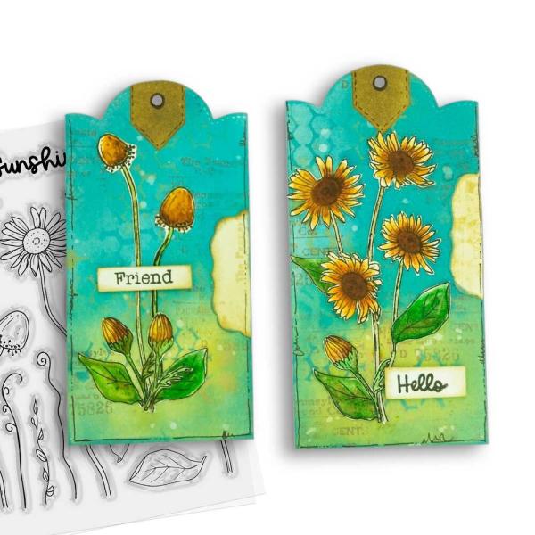 Polkadoodles - Stempelset "Mixed Flowers Wild Sunshine" Clear Stamps
