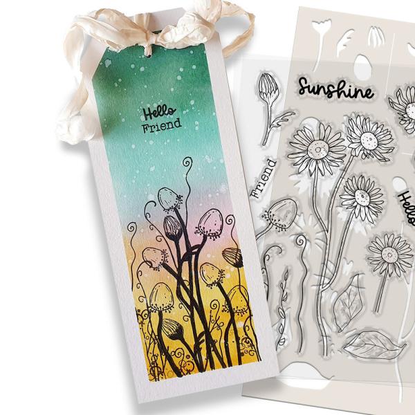 Polkadoodles - Stempelset "Mixed Flowers Wild Sunshine" Clear Stamps