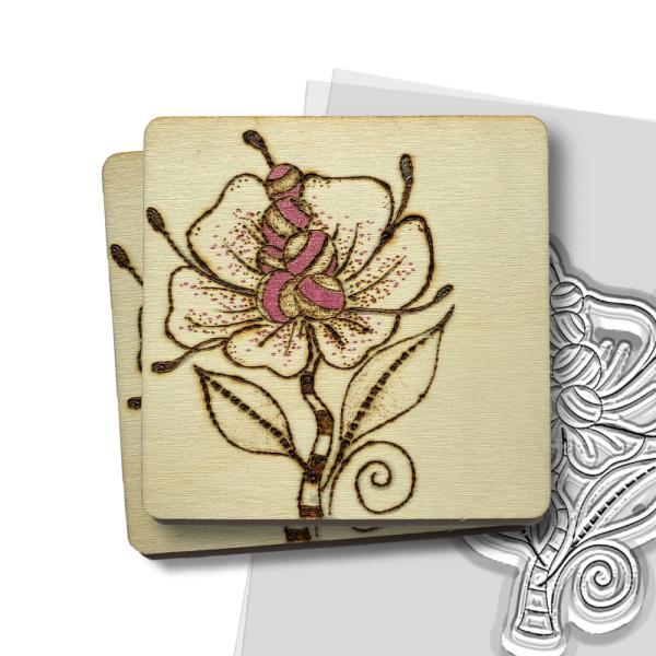 Polkadoodles - Stempel "Quirky Flower 2" Clear Stamp