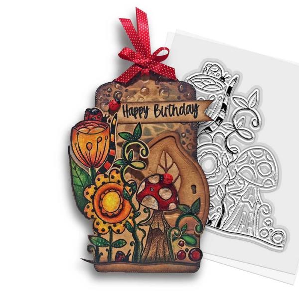 Polkadoodles - Stempel "Quirky Flower 5" Clear Stamp