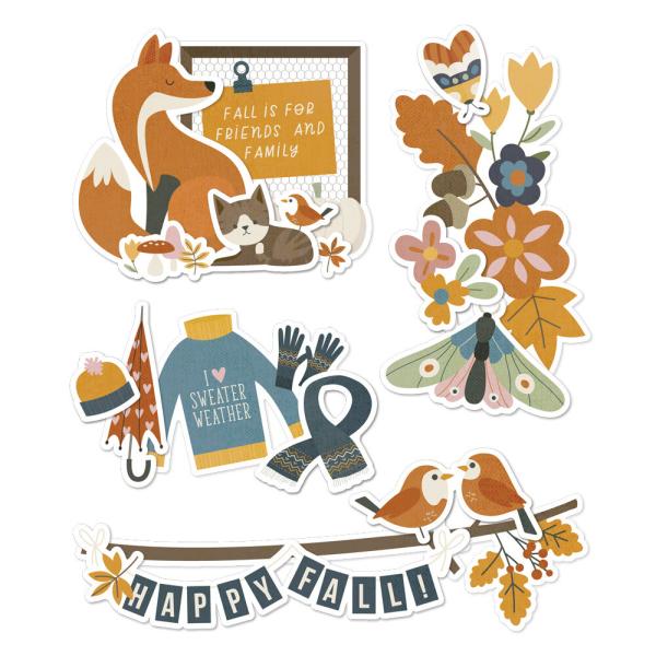 Simple Stories - Aufkleber "Acorn Lane" Chipboard Sticker 