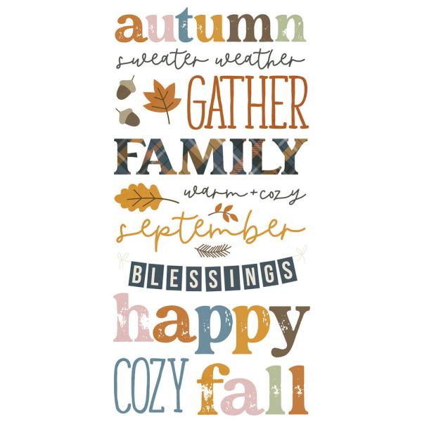 Simple Stories - Aufkleber "Acorn Lane" Foam Sticker