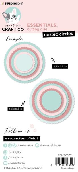 Creative Craft Lab - Studio Light - Stanzschablone "Nested Circles " Dies