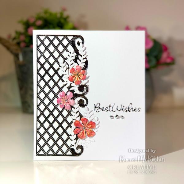 Creative Expressions - Stanzschablone "Best Wishes" Craft Dies Design by Jamie Rodgers