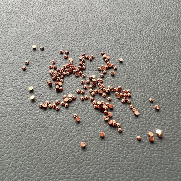 Simple and Basic - Halbperlen 2mm "Rose Gold" Half Pearl Polished