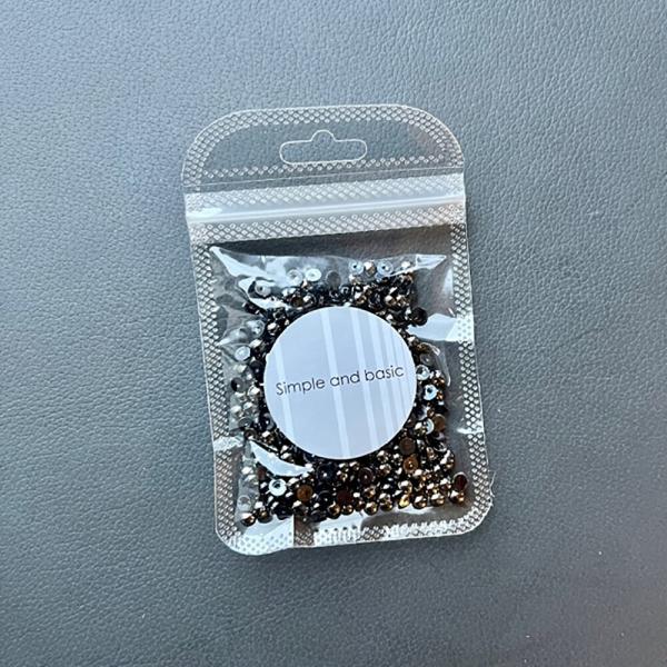 Simple and Basic - Halbperlen 4mm "Antique Silver" Half Pearl Polished
