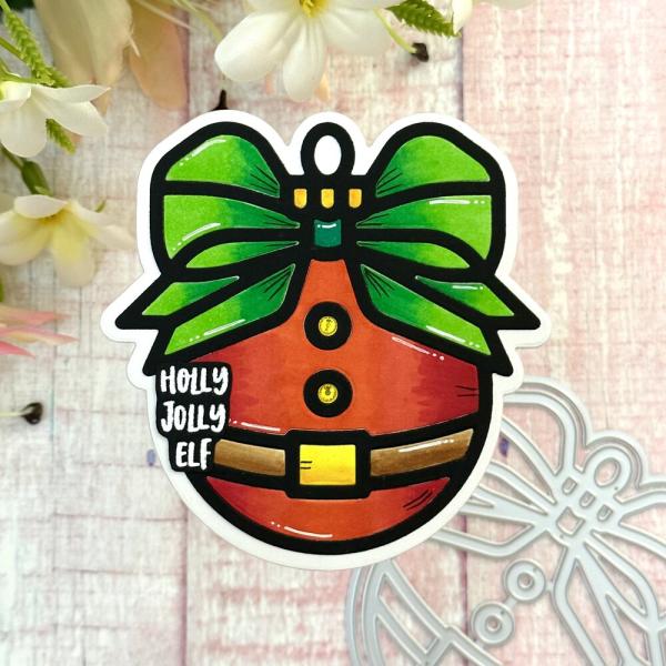 Picket Fence Studios - Stanzschablone "Santa's Suit Ornament" Dies 4x6 Inch