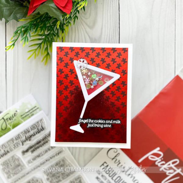 Picket Fence Studios - Kartenvorderseiten "Christmas Goodies" Toner Cards Fronts A2 - 12 Karten