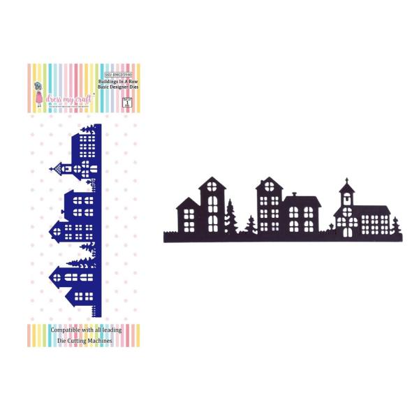 Dress My Craft - Stanzschablone "Buildings In A Row" Dies