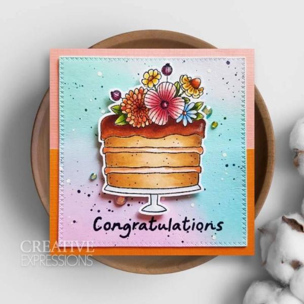 Creative Expressions - Stempelset "It's Cake O'Clock" Clear Stamps 6x8 Inch Design by Jane's Doodles